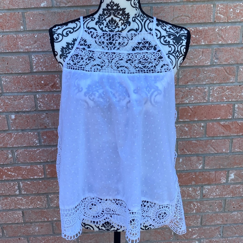 GAP White Lace Top